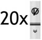 Eco One Filter Drip Tip 20 Stück Vaporesso Mundstück