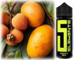 Fruity Mix (Lychee Papaya Mango) 5 Element Aroma von Vovan 10ml in 120ml Flasche