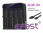 Slim K4 Efest Ladegerät 4 Ladeschächte