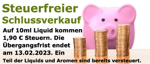Steuerfreier Schlussverkauf